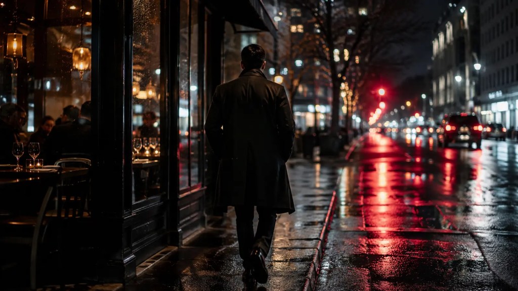 Man leaving an uncertain dating situation with self respect