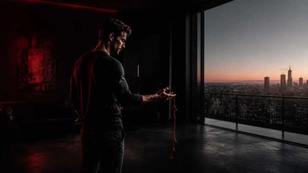 Man breaking an obsessive emotional attachment and rebuilding his life